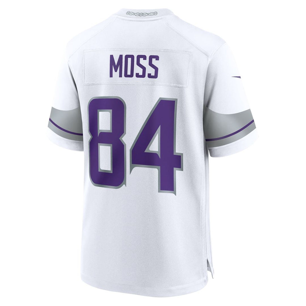 Men's Nike Minnesota Vikings Randy Moss Purple Classic Retired Player Game NFL Jersey