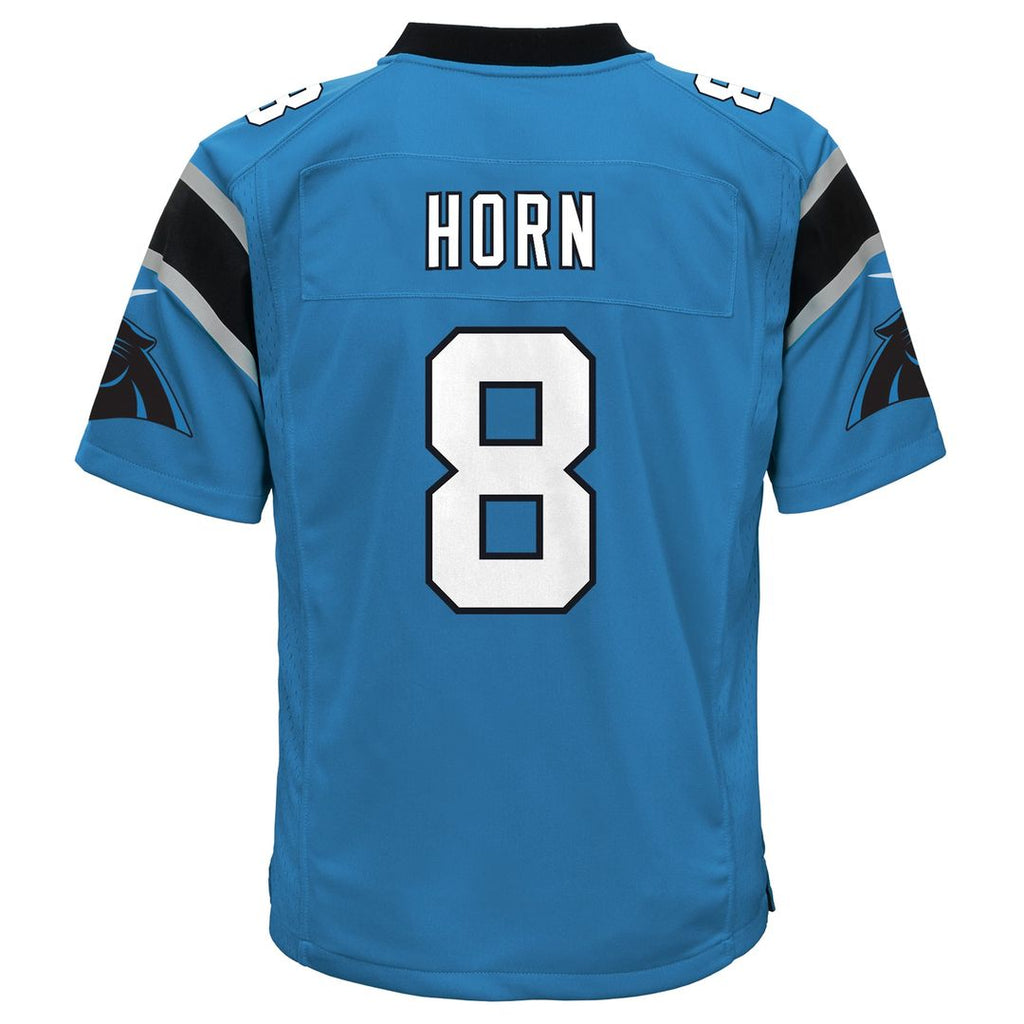 Youth Nike Carolina Panthers Jaycee Horn Black Game NFL Jersey