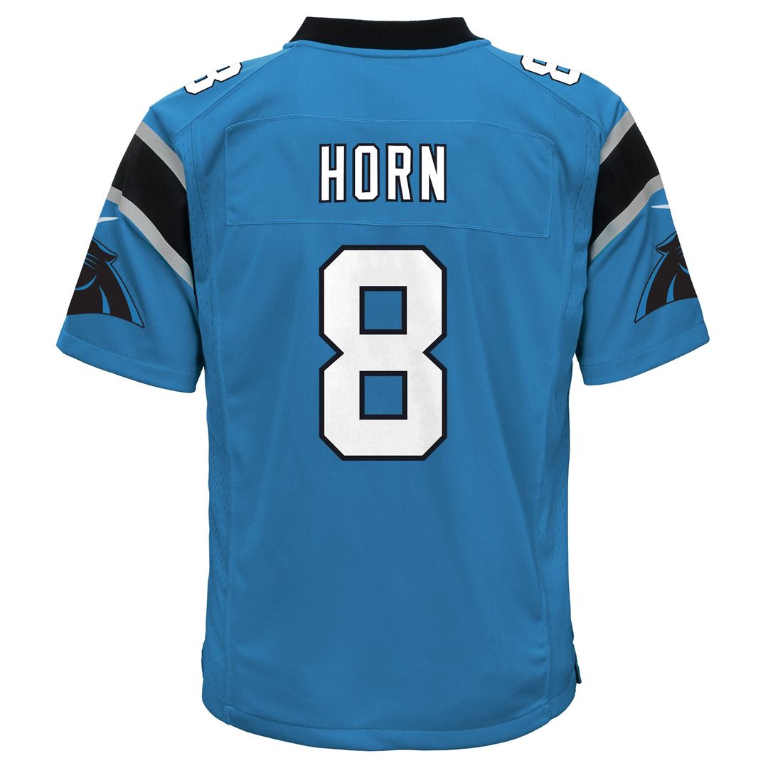 Youth Nike Carolina Panthers Jaycee Horn Black Game NFL Jersey