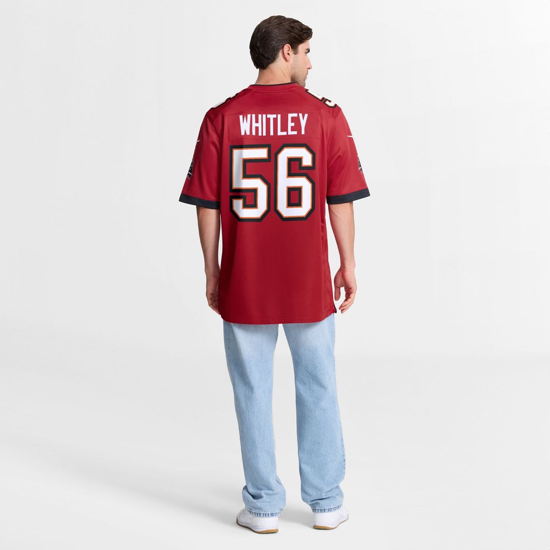 Men's Nike Tampa Bay Buccaneers Benton Whitley Red Team Game NFL Jersey