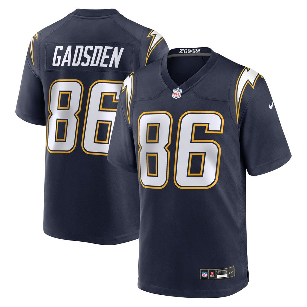 Men's Nike Los Angeles Chargers Oronde Gadsden Navy Alternate 2 Super Chargers Game NFL Jersey