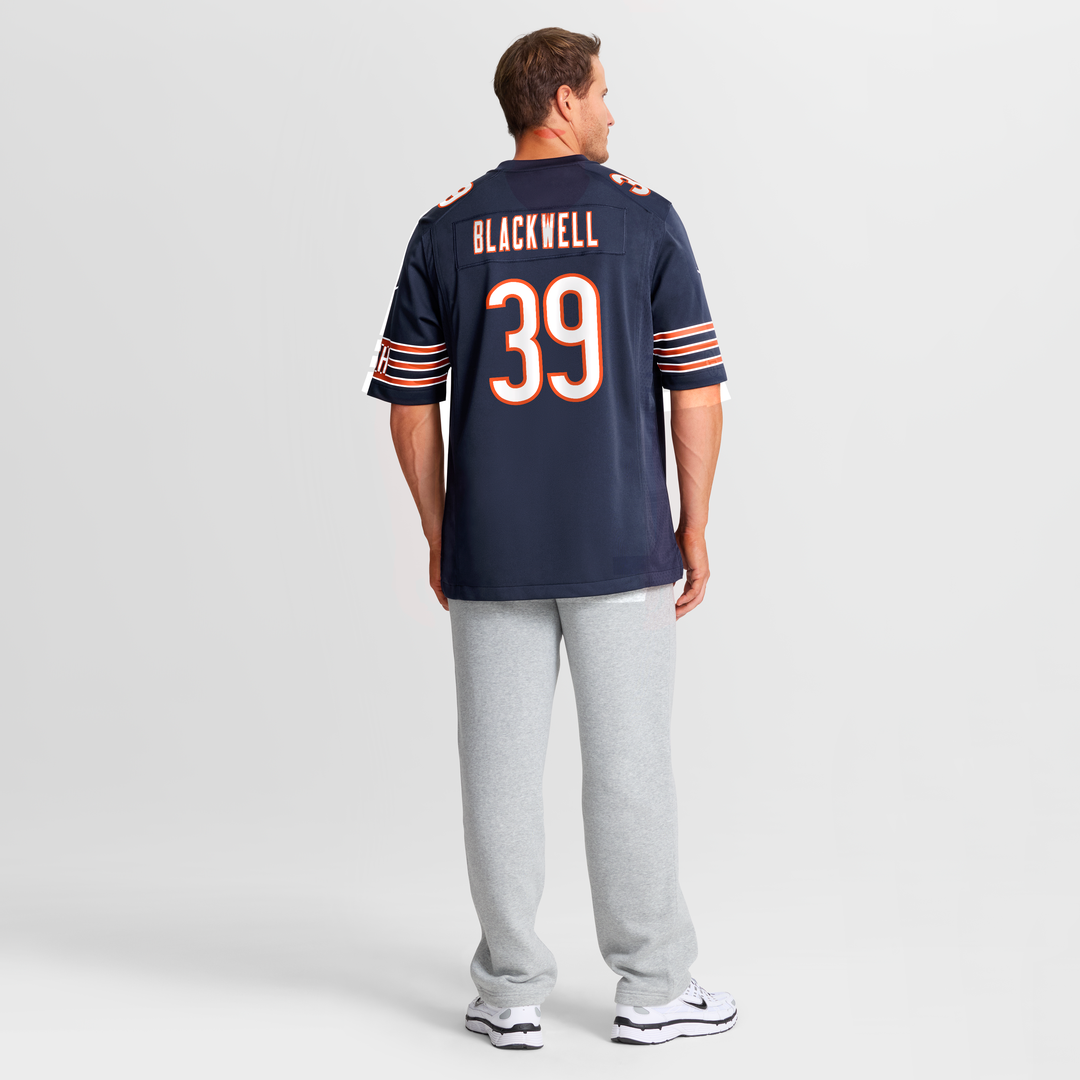 Men's Nike Chicago Bears Josh Blackwell Navy Game Player NFL Jersey