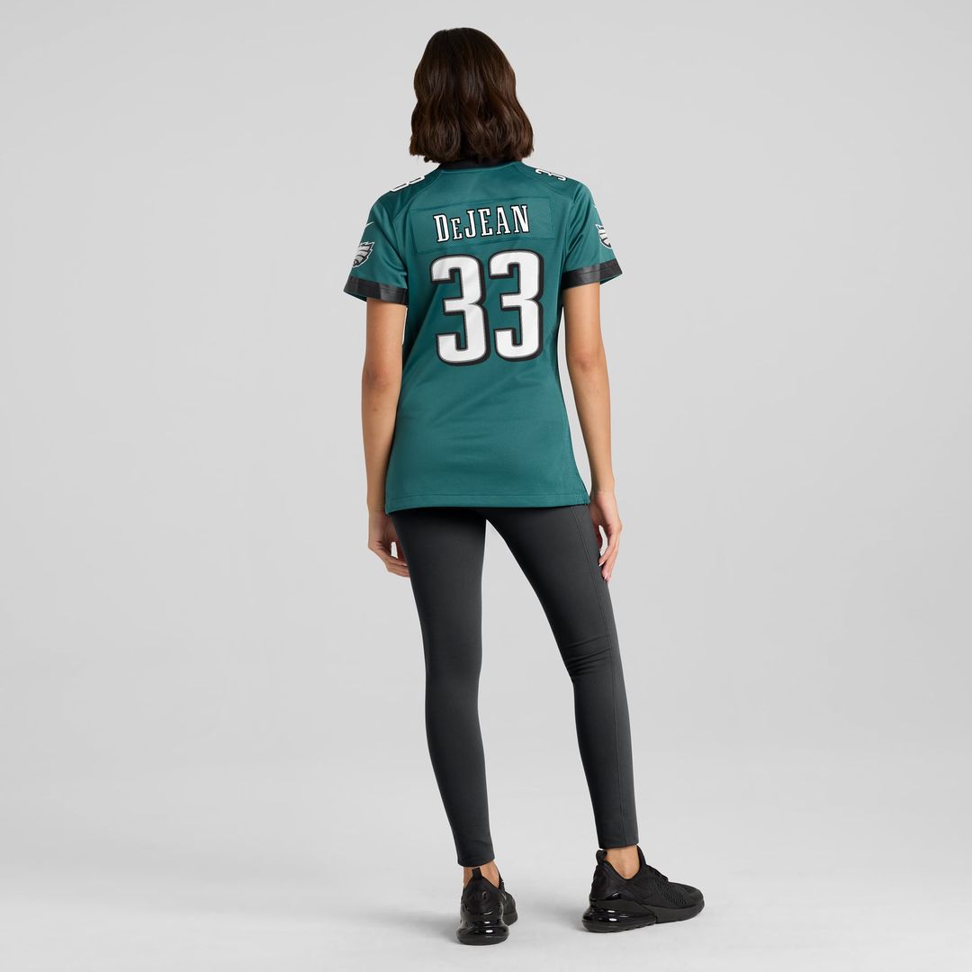 Women's Nike Philadelphia Eagles Cooper DeJean Midnight Green Team Game NFL Jersey