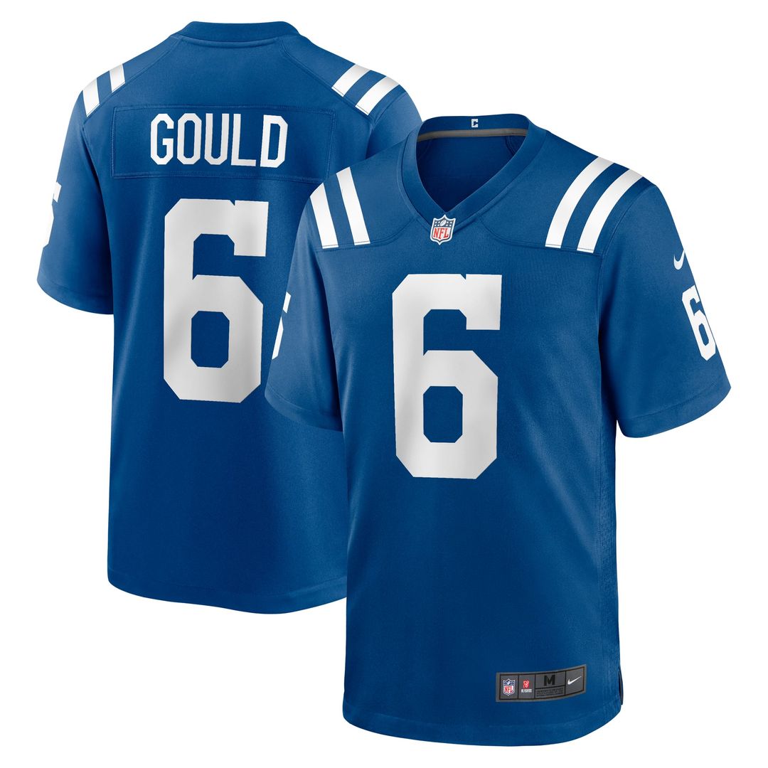 Men's Nike Indianapolis Colts Anthony Gould Royal Game NFL Jersey