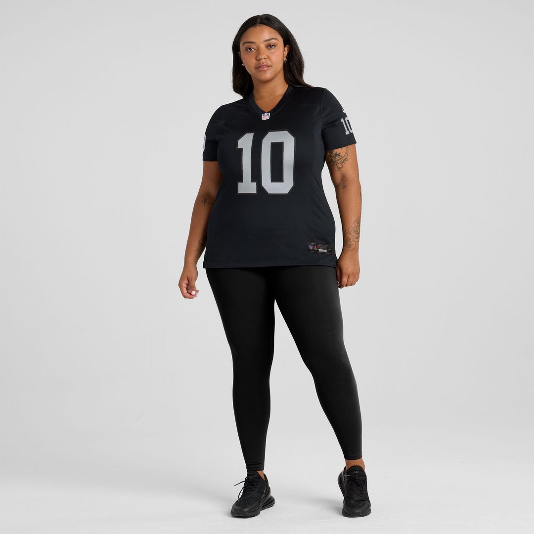 Women's Nike Las Vegas Raiders Dont'e Thornton Jr. Black Team Game NFL Jersey