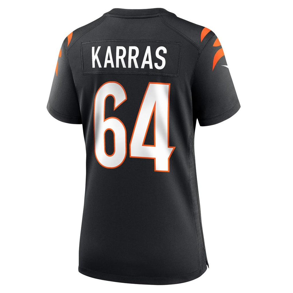 Women's Nike Cincinnati Bengals Ted Karras Black Game Player NFL Jersey