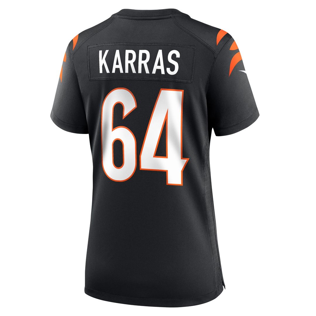 Women's Nike Cincinnati Bengals Ted Karras Black Game Player NFL Jersey