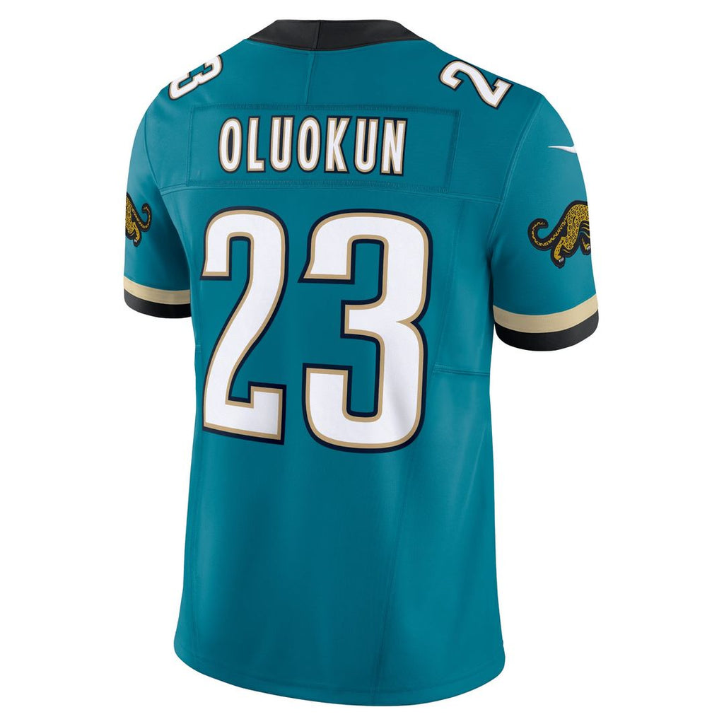 Men's Nike Jacksonville Jaguars Foye Oluokun Teal Prowler Throwback Vapor F.U.S.E. Limited NFL Jersey