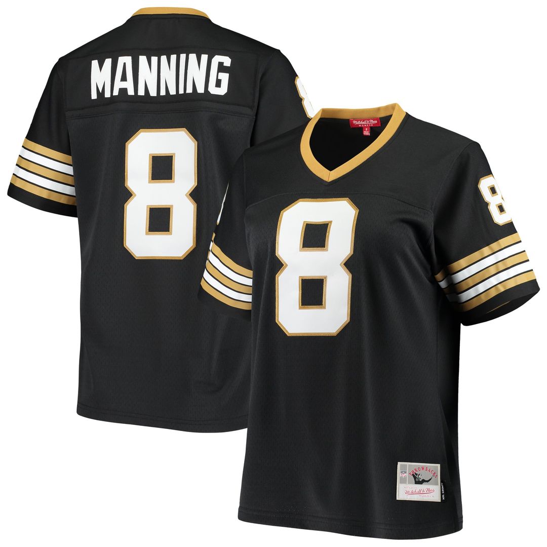 Women's Mitchell & Ness New Orleans Saints Archie Manning Black 1979 Legacy Replica NFL Jersey