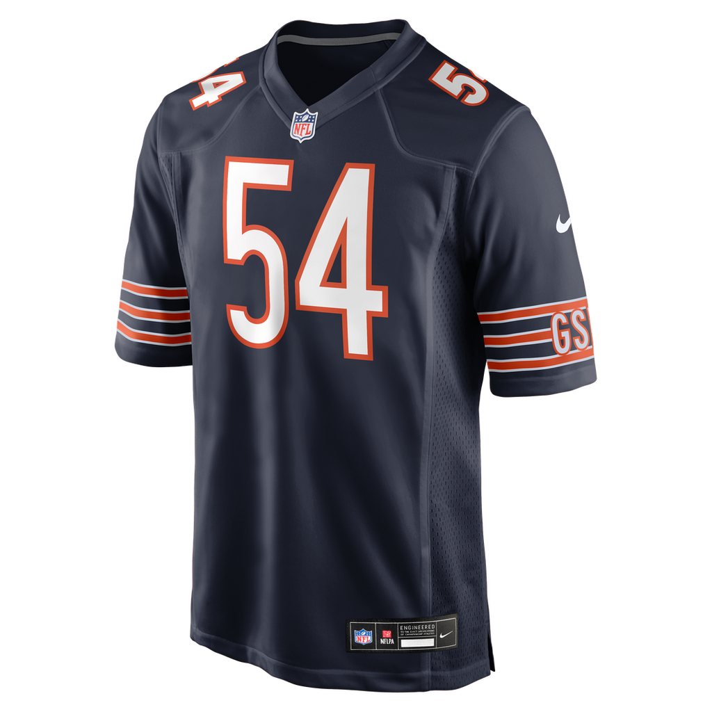 Men's Nike Chicago Bears Brian Urlacher Navy Game Retired Player NFL Jersey