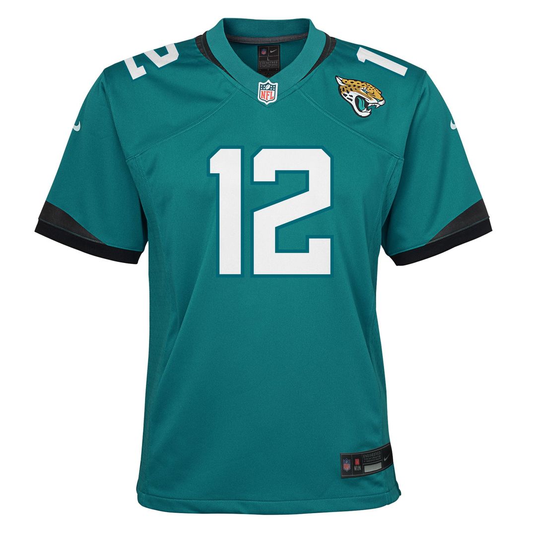 Youth Nike Jacksonville Jaguars Travis Hunter Teal Team Game NFL Jersey