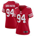 Women's Nike San Francisco 49ers Yetur Gross-Matos Scarlet Team Game NFL Jersey