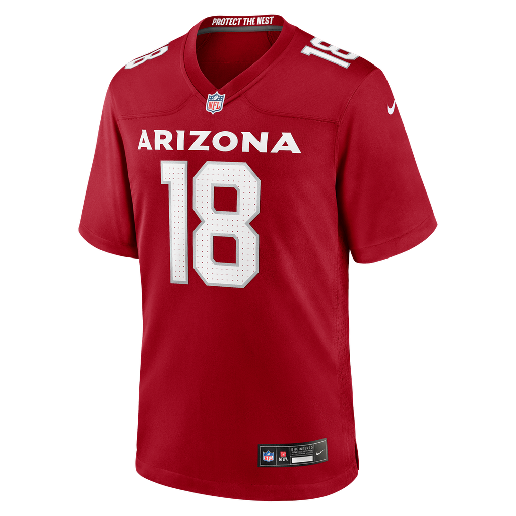 Men's Nike Arizona Cardinals Marvin Harrison Jr. Cardinal Player Game NFL Jersey
