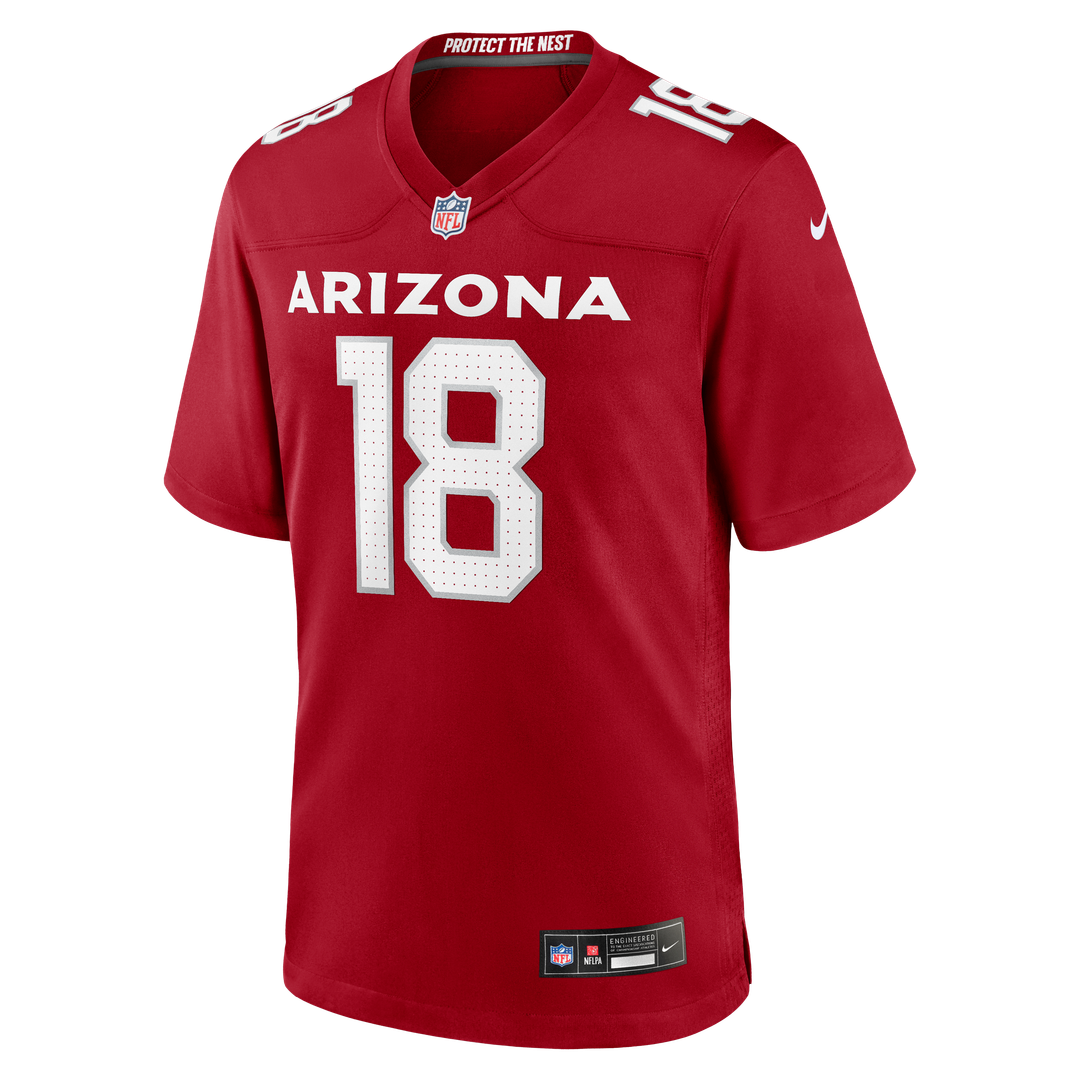 Men's Nike Arizona Cardinals Marvin Harrison Jr. Cardinal Player Game NFL Jersey
