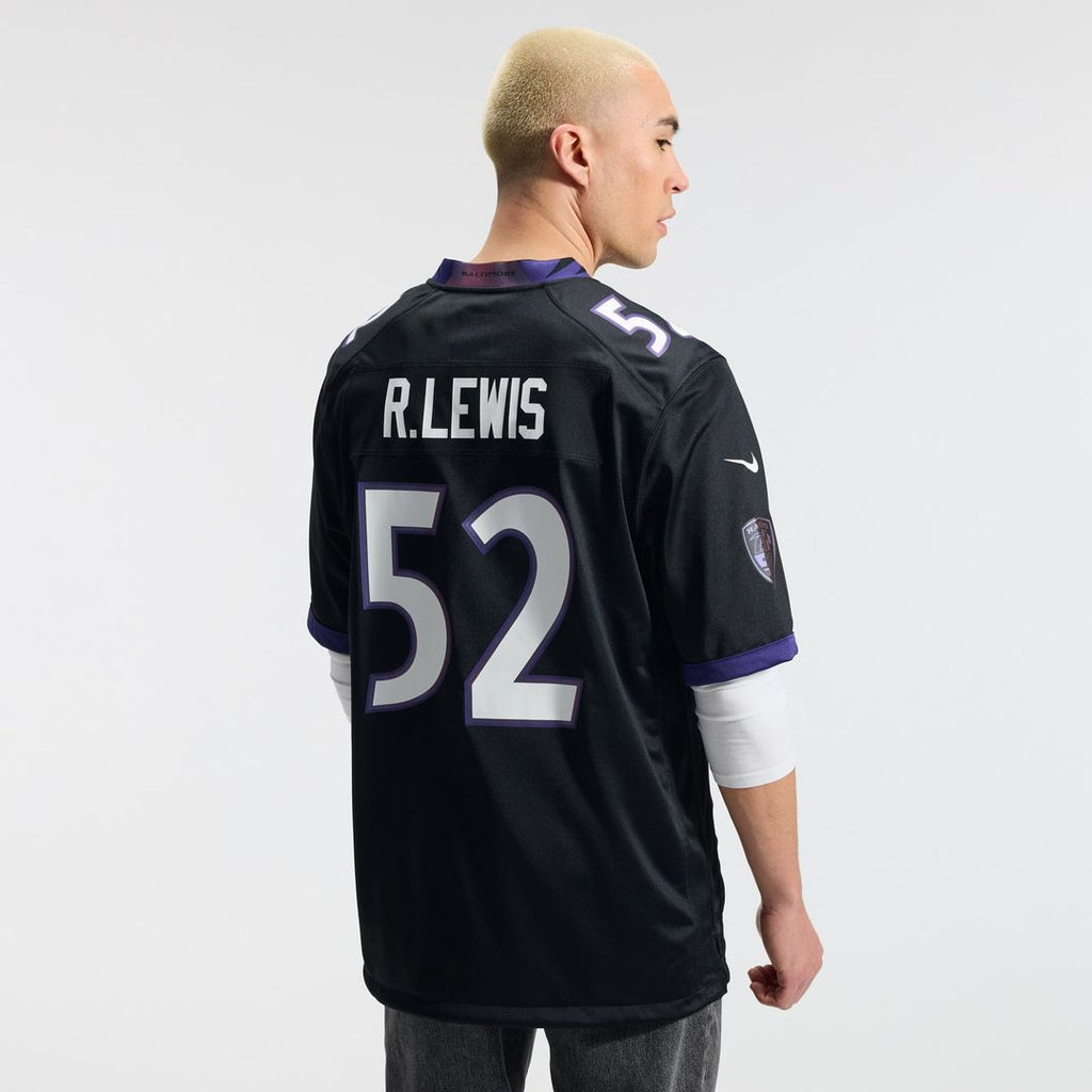 Men's Nike Baltimore Ravens Ray Lewis Black Alternate Retired Player Game NFL Jersey