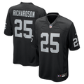 Men's Nike Las Vegas Raiders Decamerion Richardson Black Team Game NFL Jersey