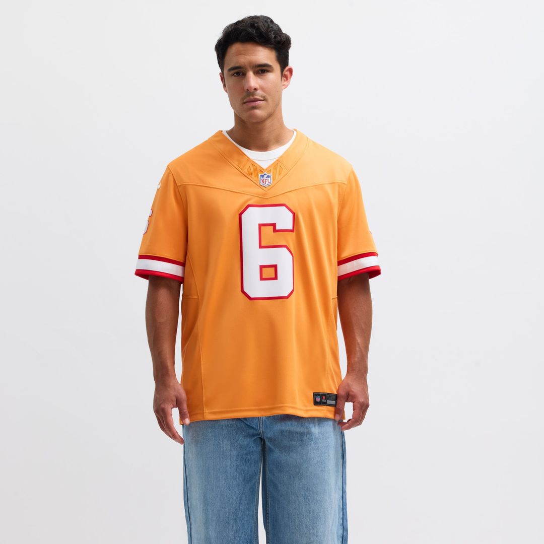 Men's Nike Tampa Bay Buccaneers Baker Mayfield '76 White Vapor F.U.S.E. Player Limited NFL Jersey