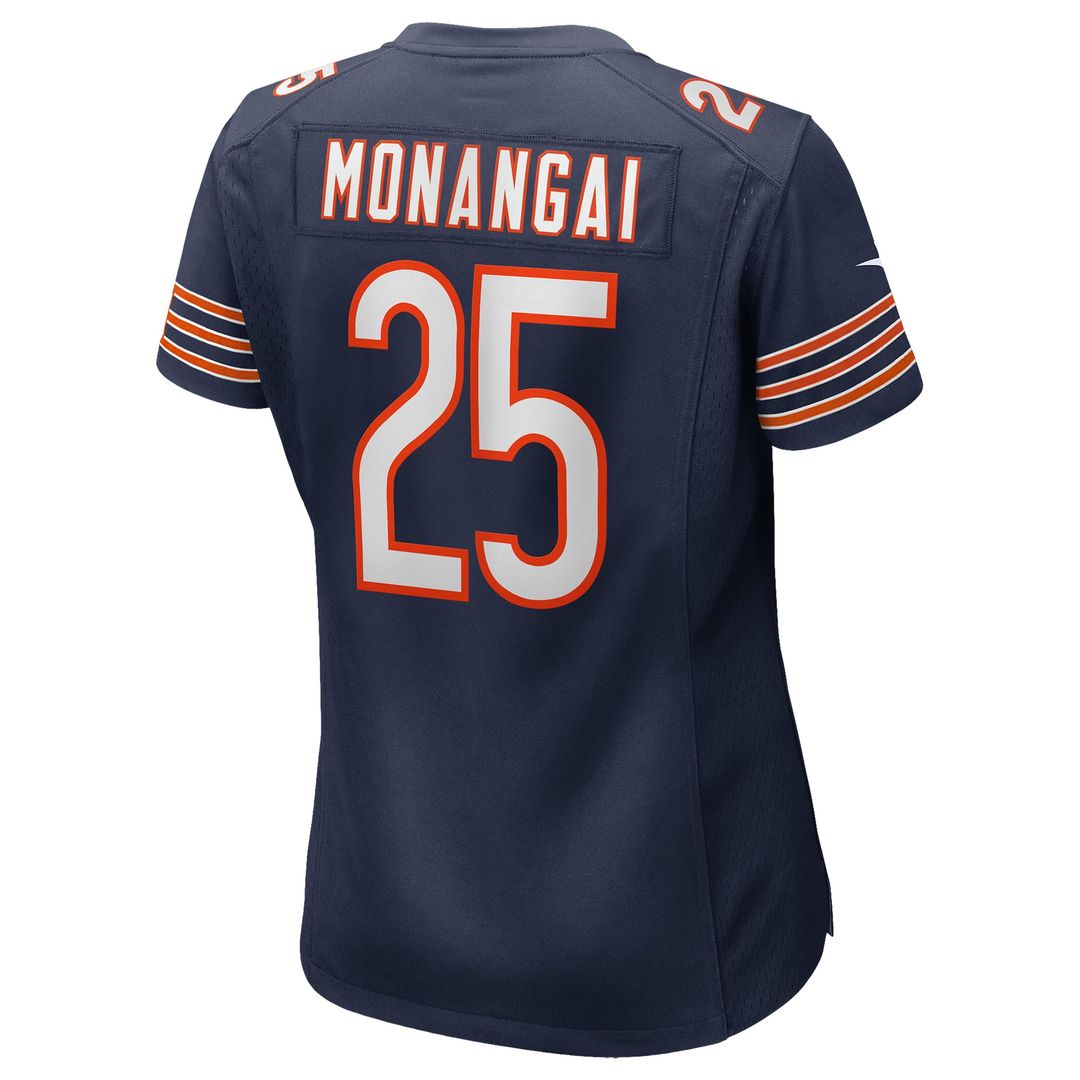 Women's Nike Chicago Bears Kyle Monangai Navy Team Game NFL Jersey