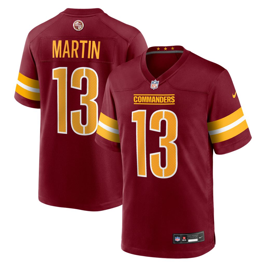 Men's Nike Washington Commanders Tay Martin Burgundy Team Game NFL Jersey