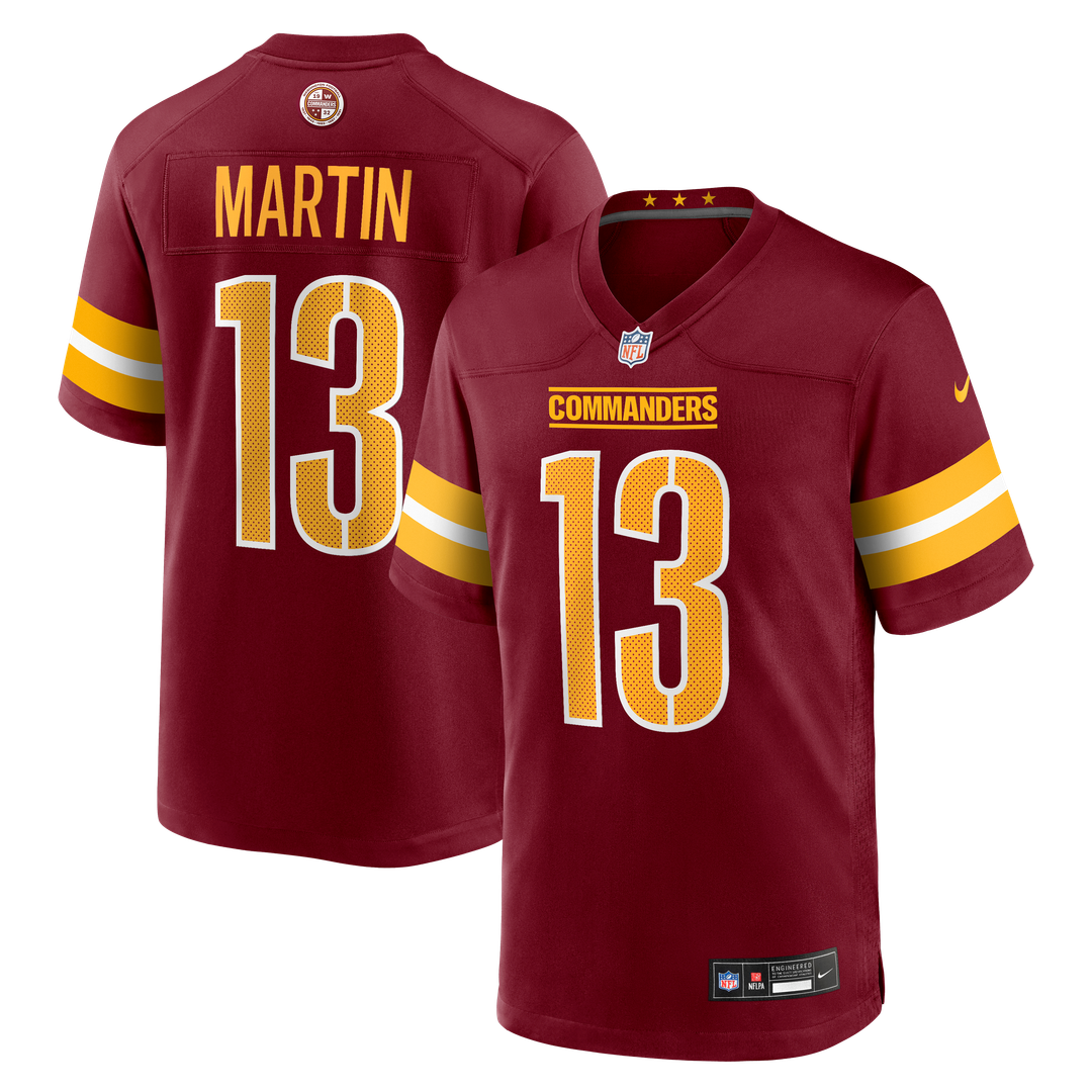 Men's Nike Washington Commanders Tay Martin Burgundy Team Game NFL Jersey