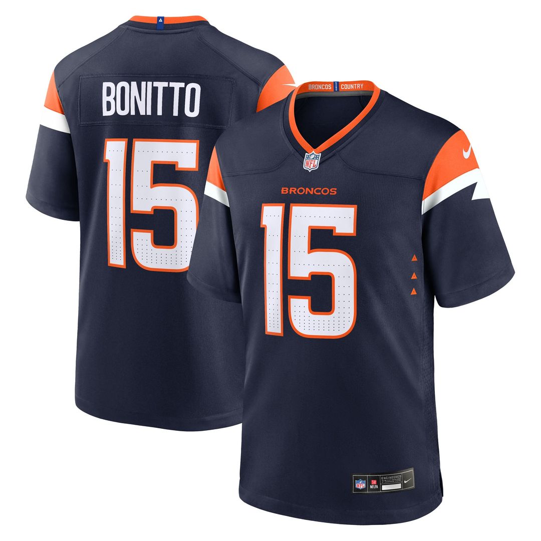 Men's Nike Denver Broncos Nik Bonitto Orange Team Game NFL Jersey