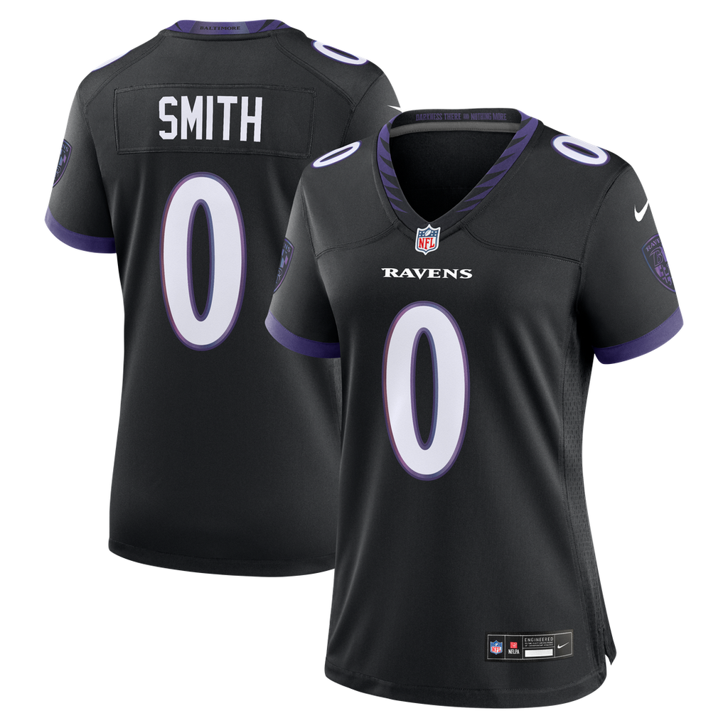 Women's Nike Baltimore Ravens Roquan Smith Black Alternate Game NFL Jersey
