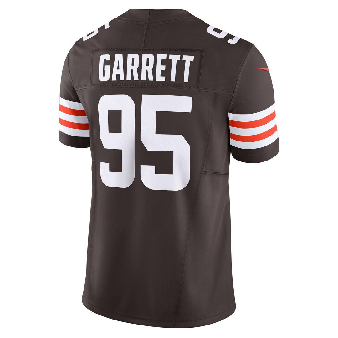 Men's Nike Cleveland Browns Myles Garrett Brown Vapor F.U.S.E. Limited NFL Jersey