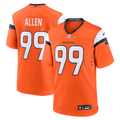 Men's Nike Denver Broncos Zach Allen Orange Team Game NFL Jersey