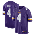 Men's Nike Minnesota Vikings Myles Price Purple Team Game NFL Jersey