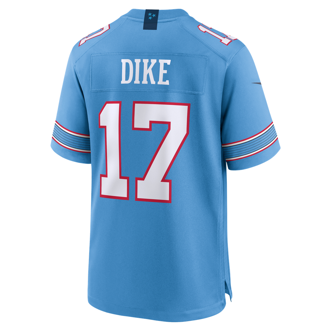 Men's Nike Tennessee Titans Chimere Dike Light Blue Team Game NFL Jersey