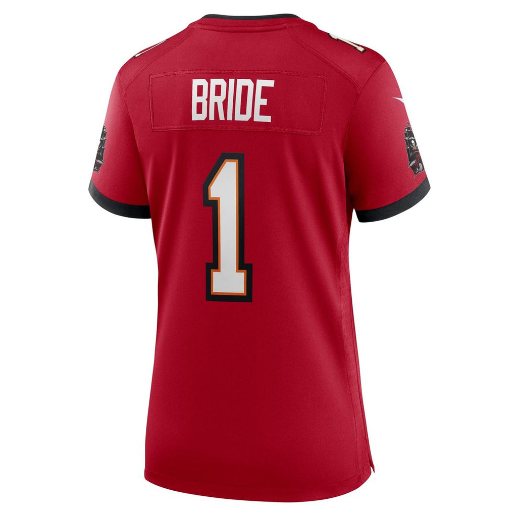 Women's Nike Tampa Bay Buccaneers Number 1 Bride Red Game NFL Jersey