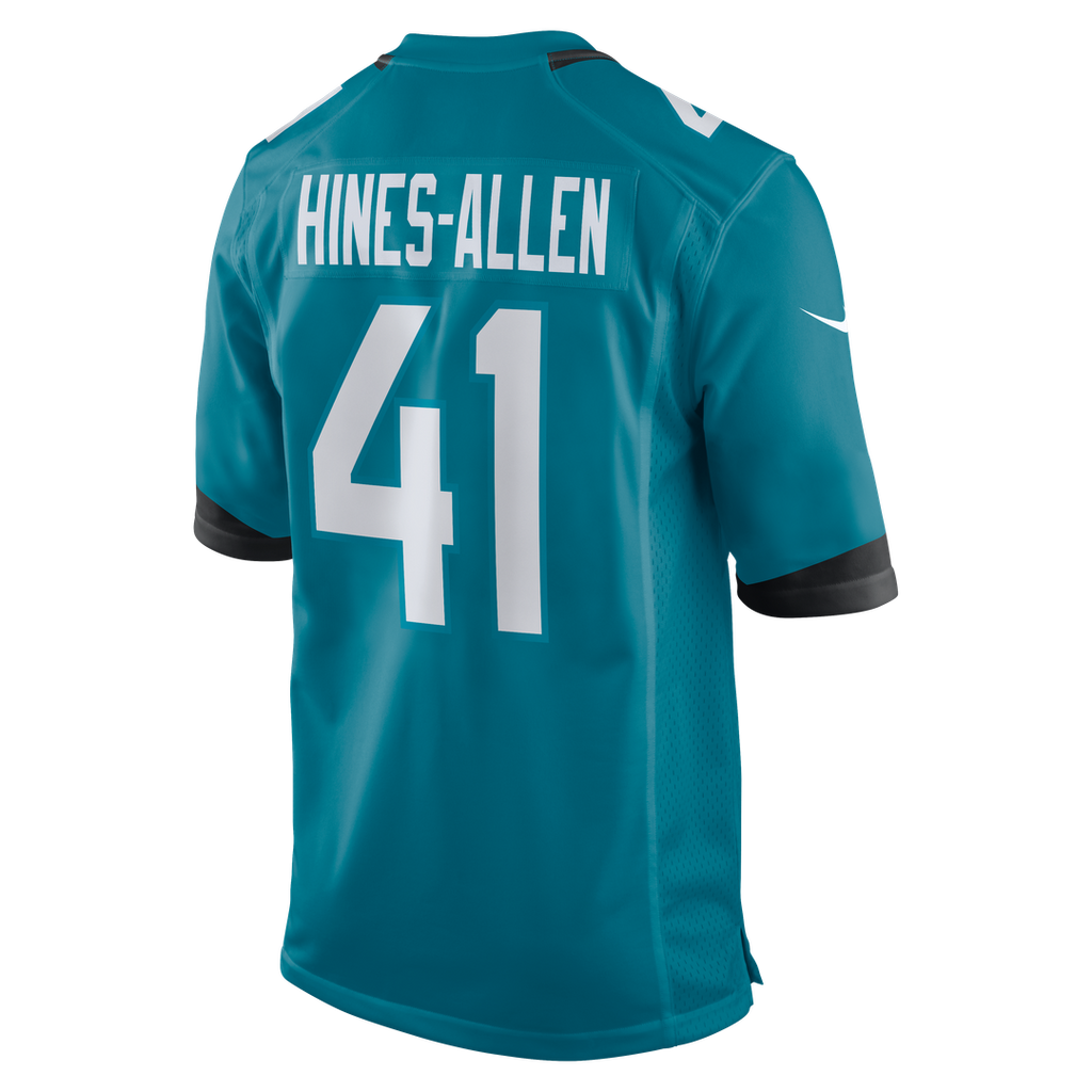 Men's Nike Jacksonville Jaguars Josh Hines-Allen Teal Player Game NFL Jersey