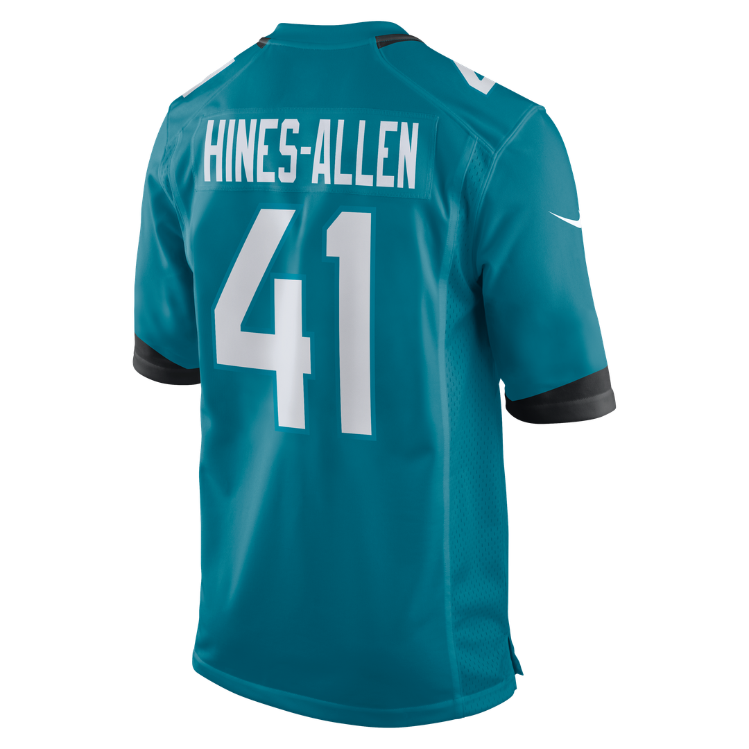 Men's Nike Jacksonville Jaguars Josh Hines-Allen Teal Player Game NFL Jersey