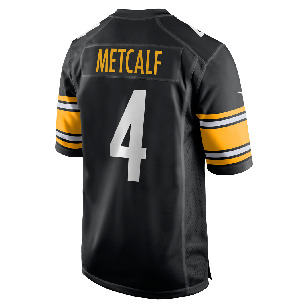 Men's Nike Pittsburgh Steelers DK Metcalf Black Game Player NFL Jersey