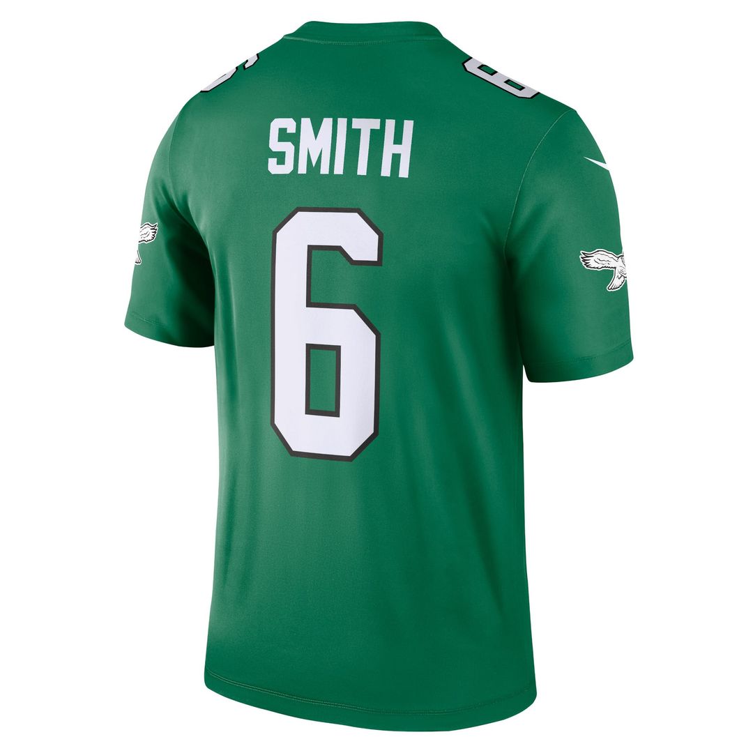 Men's Nike Philadelphia Eagles DeVonta Smith Kelly Green Legend Player NFL Performance Top