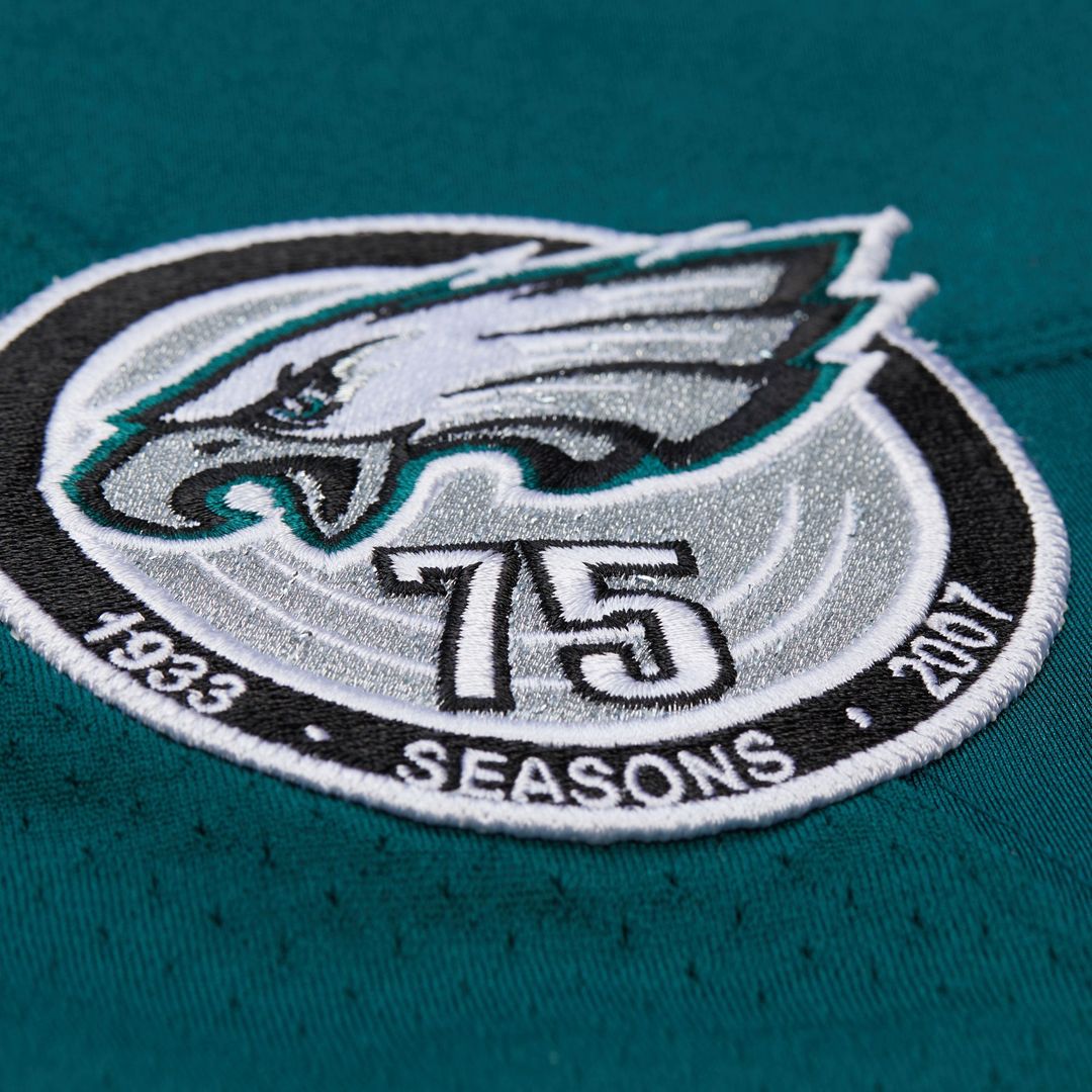 Men's Mitchell & Ness Philadelphia Eagles Brian Dawkins Green 2007 Authentic Throwback Retired Player NFL Jersey