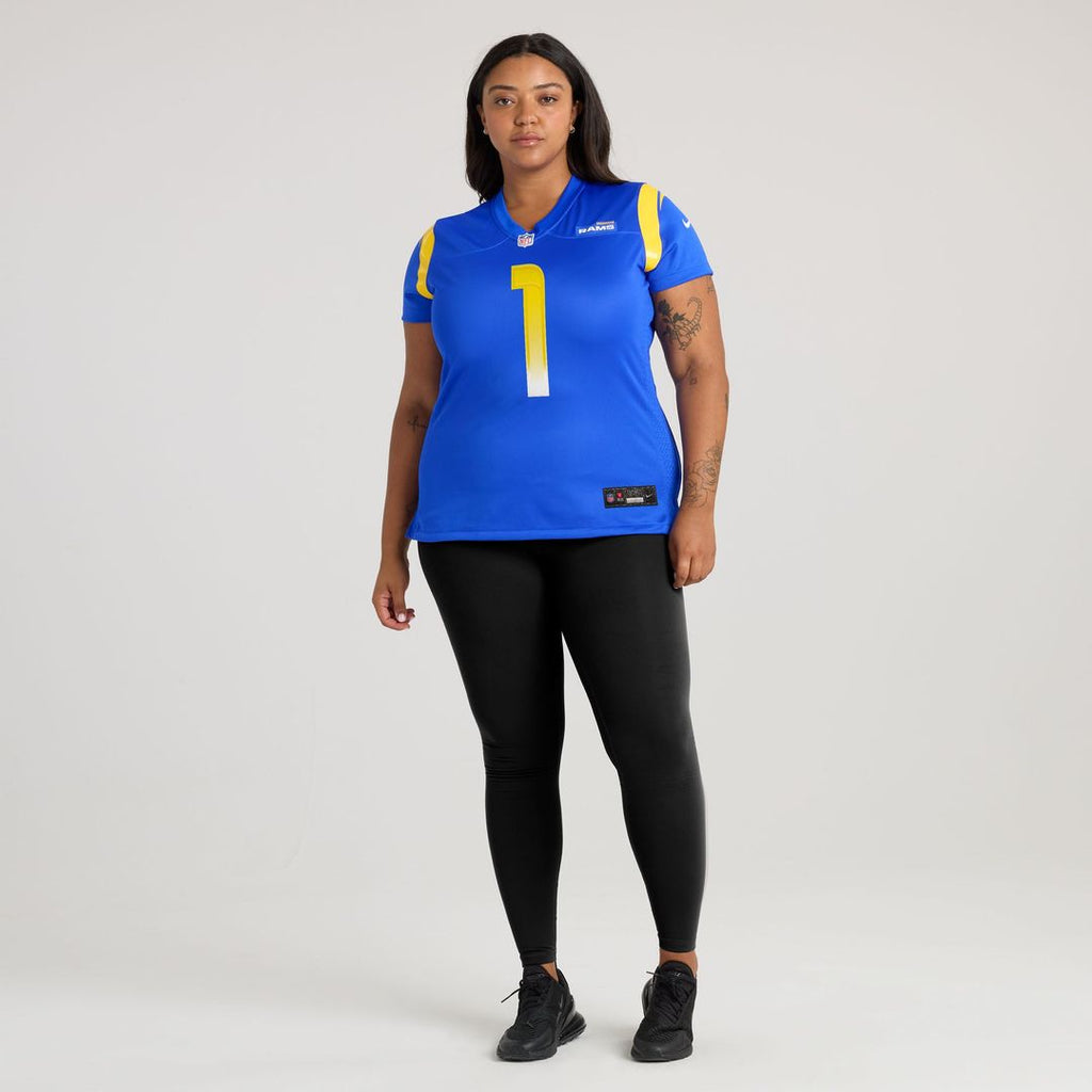 Women's Nike Los Angeles Rams Emmanuel Forbes Jr. Royal Team Game NFL Jersey