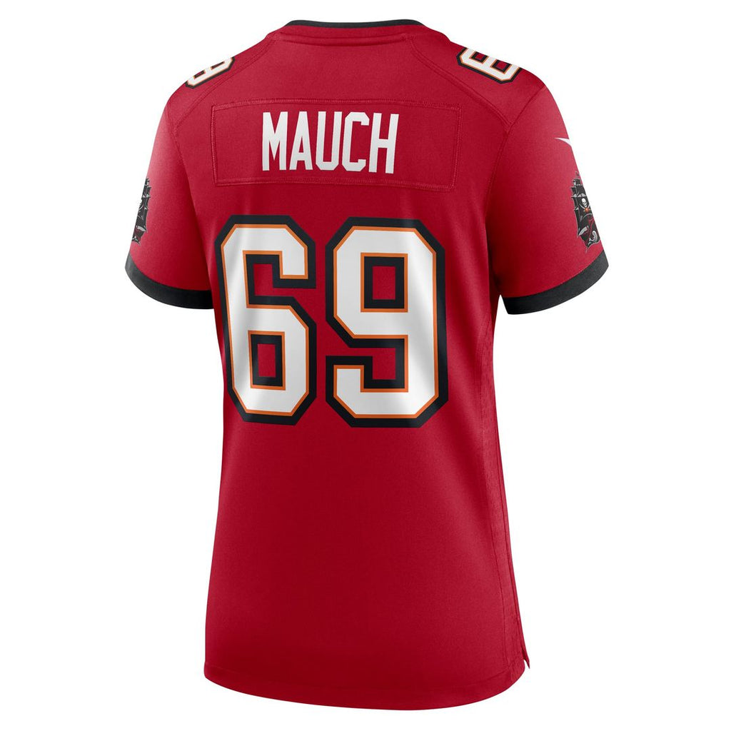Women's Nike Tampa Bay Buccaneers Cody Mauch Red Game NFL Jersey
