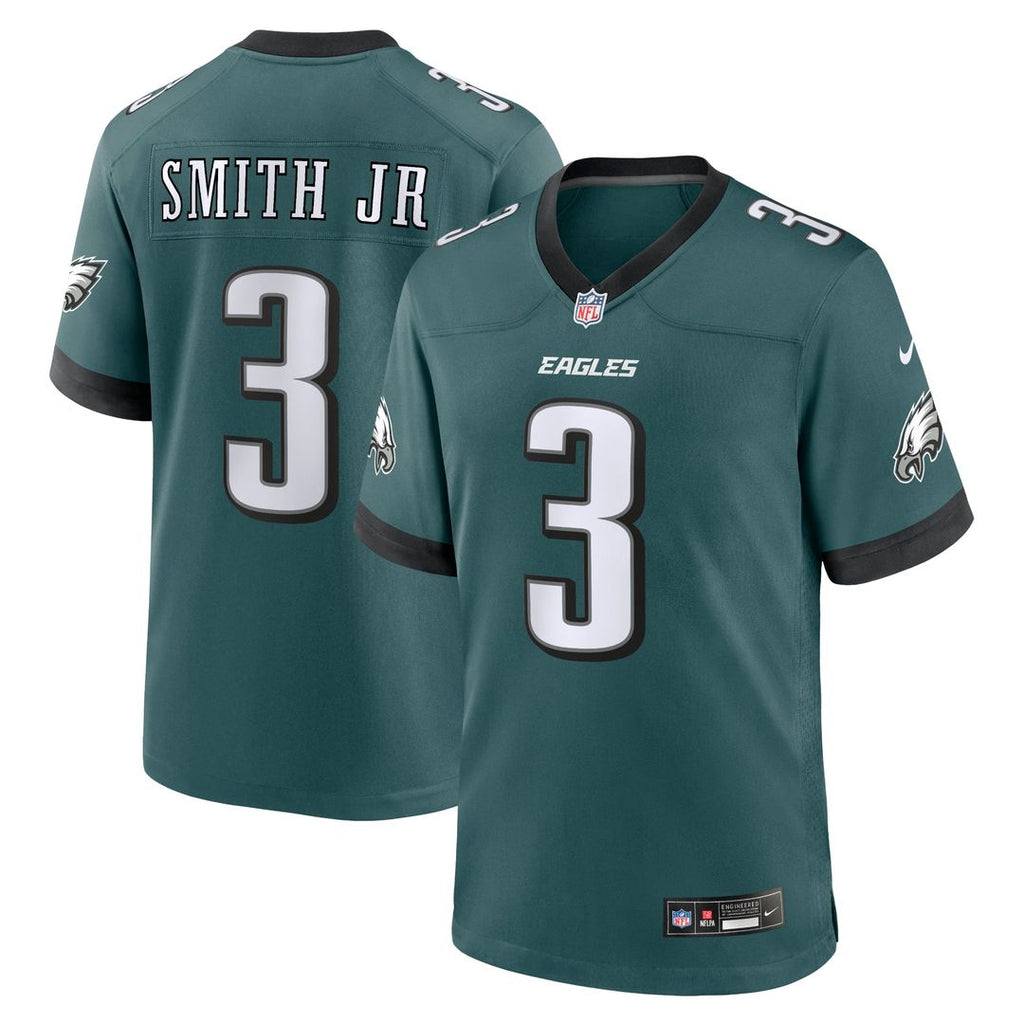 Men's Nike Philadelphia Eagles Nolan Smith Midnight Green Team Game NFL Jersey