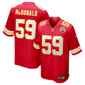 Men's Nike Kansas City Chiefs Cooper McDonald Red Team Game NFL Jersey