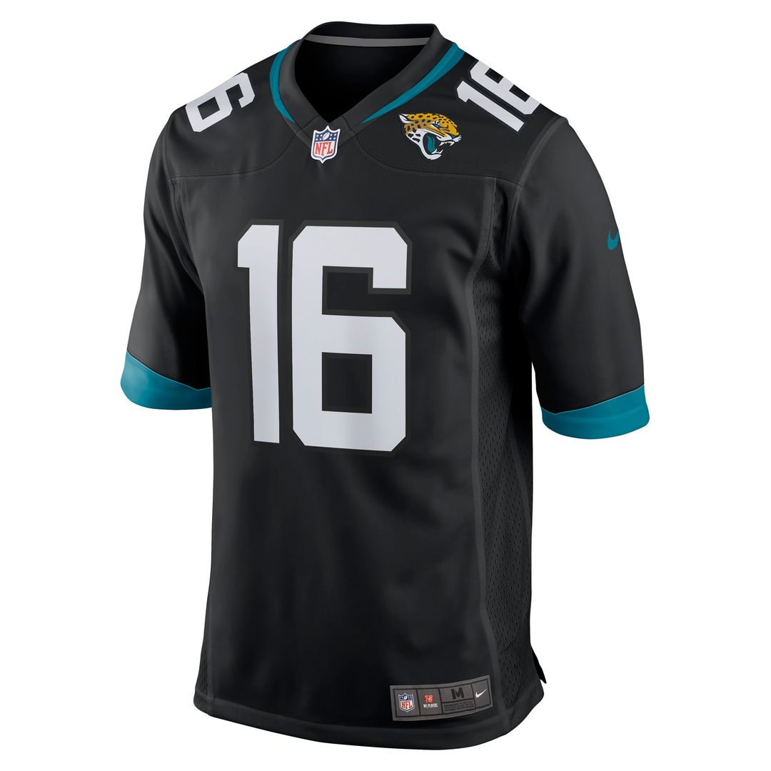 Men's Nike Jacksonville Jaguars Trevor Lawrence Black Alternate Game NFL Jersey