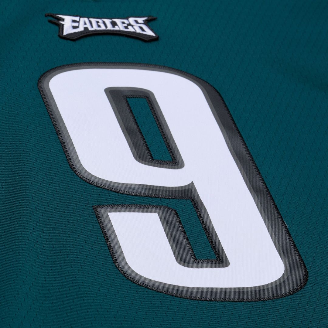Men's Mitchell & Ness Philadelphia Eagles Nick Foles Midnight Green Legacy Replica NFL Jersey