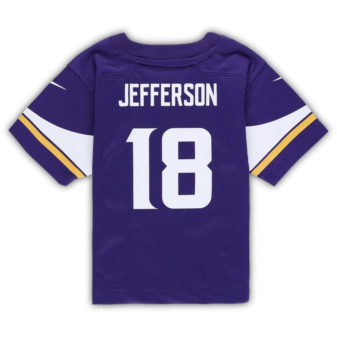 Infant Nike Minnesota Vikings Justin Jefferson Purple Team Player Game NFL Jersey