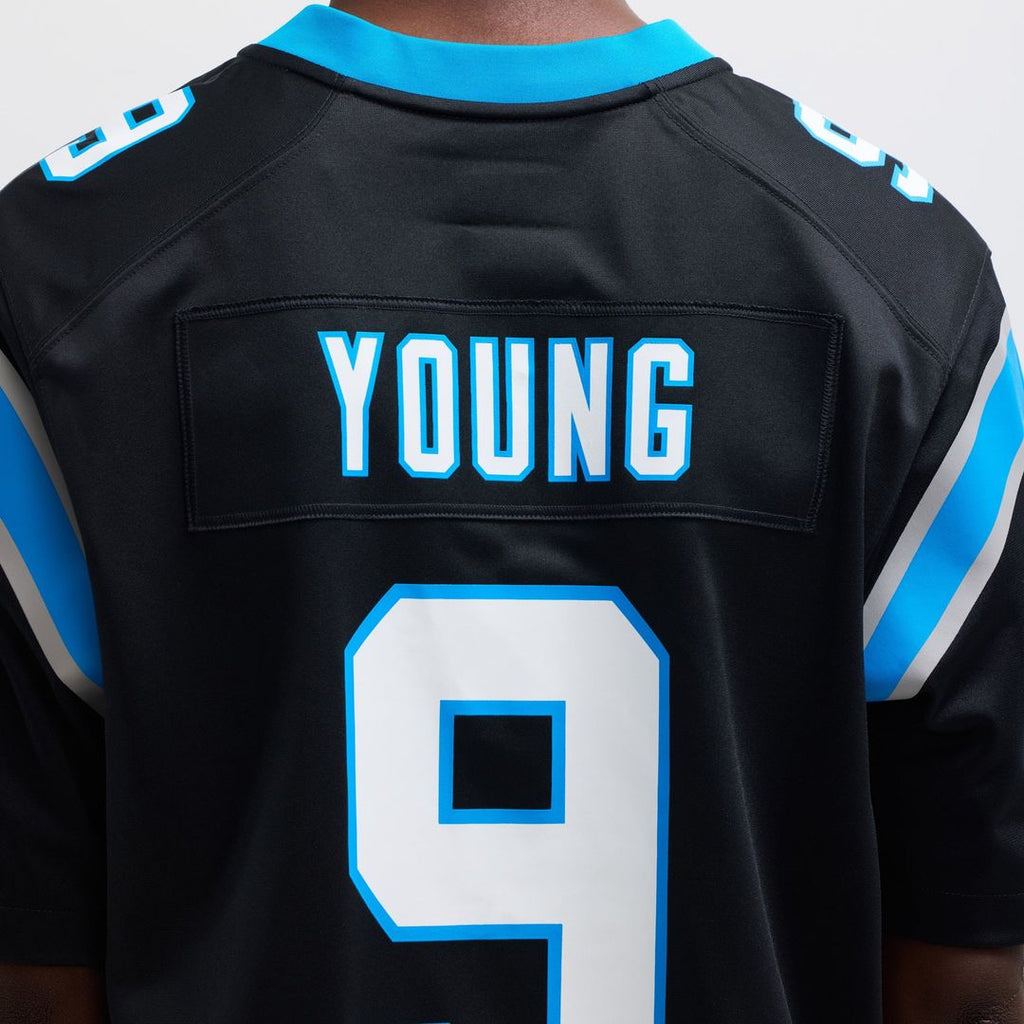 Men's Nike Carolina Panthers Bryce Young Black Team Game NFL Jersey