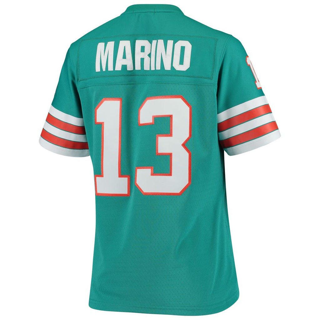 Women's Mitchell & Ness Miami Dolphins Dan Marino Aqua 1984 Legacy Replica NFL Jersey