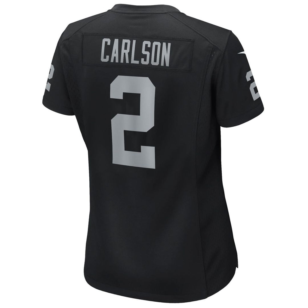 Women's Nike Las Vegas Raiders Daniel Carlson Black Player Game NFL Jersey