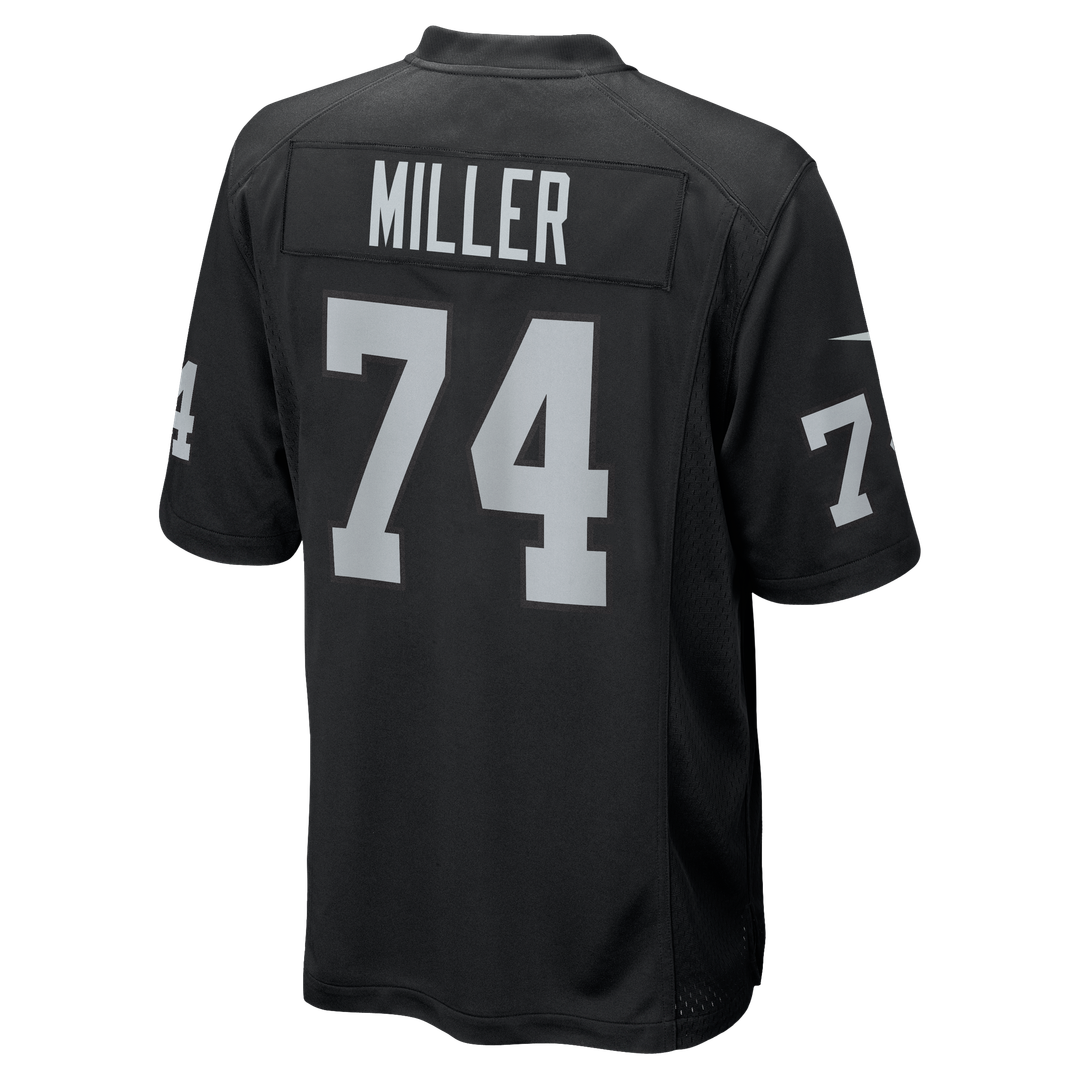 Men's Nike Las Vegas Raiders Kolton Miller Black Game NFL Jersey