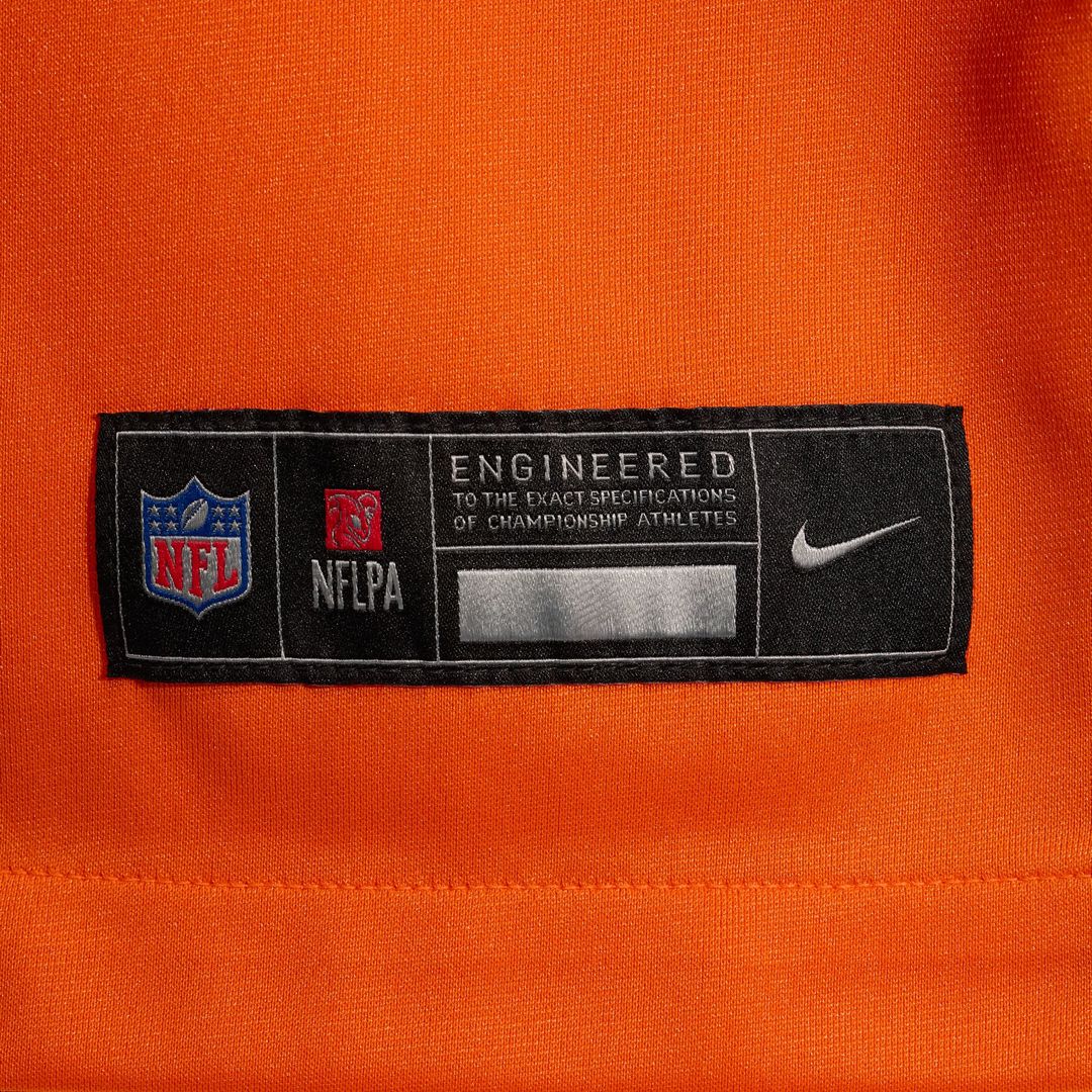 Men's Nike Denver Broncos Jonah Elliss Orange Team Game NFL Jersey