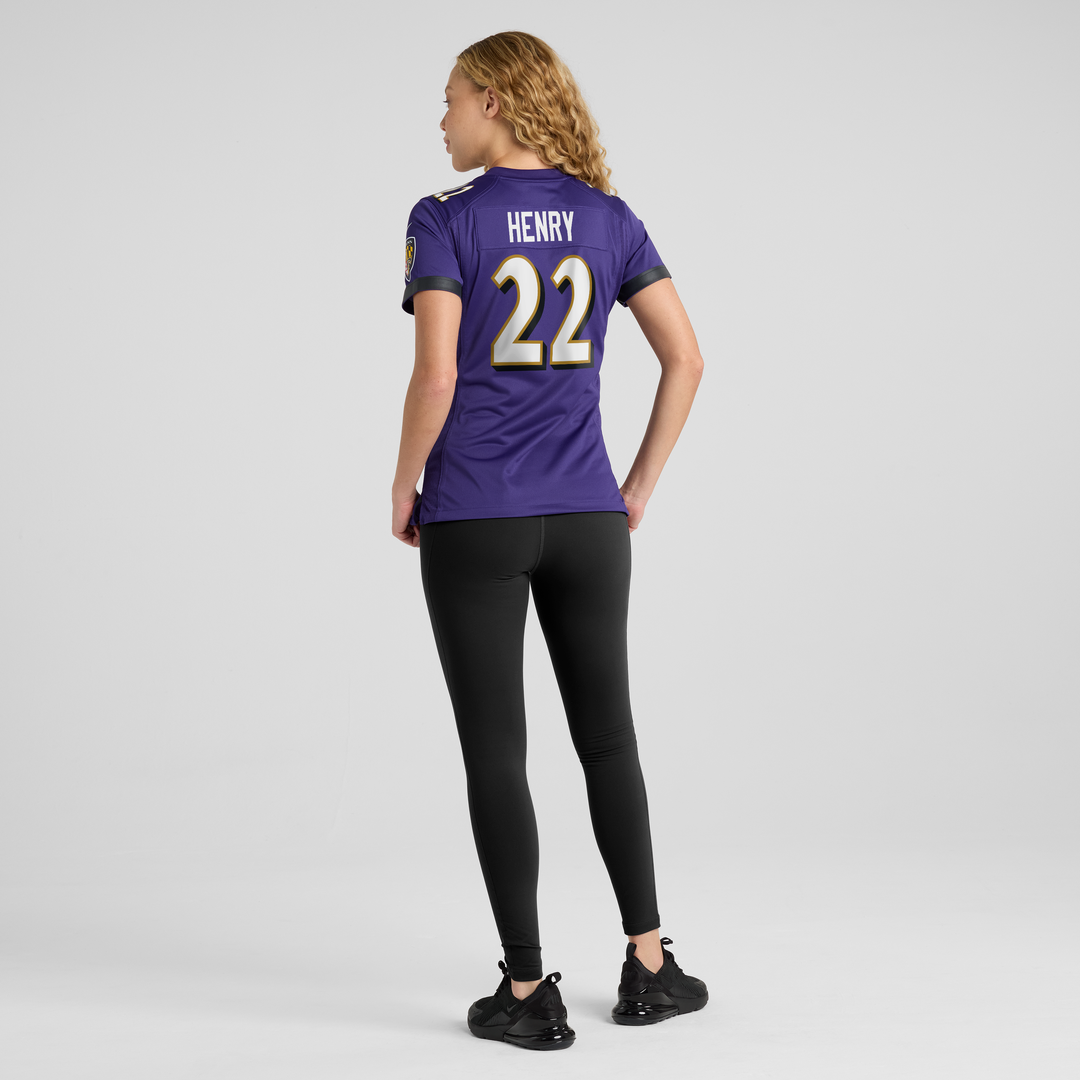 Women's Nike Baltimore Ravens Derrick Henry Purple Game Player NFL Jersey