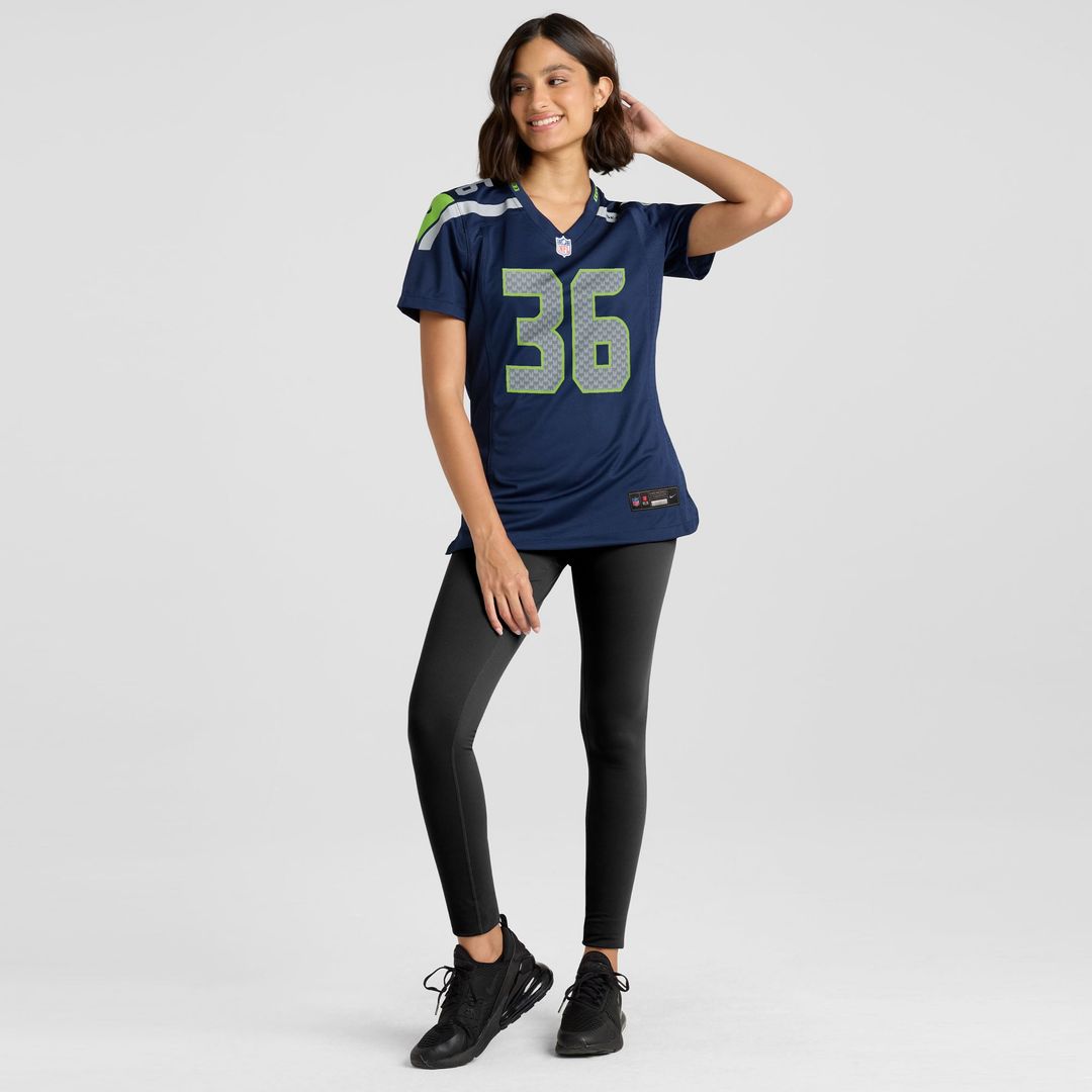 Women's Nike Seattle Seahawks George Holani College Navy Team Game NFL Jersey